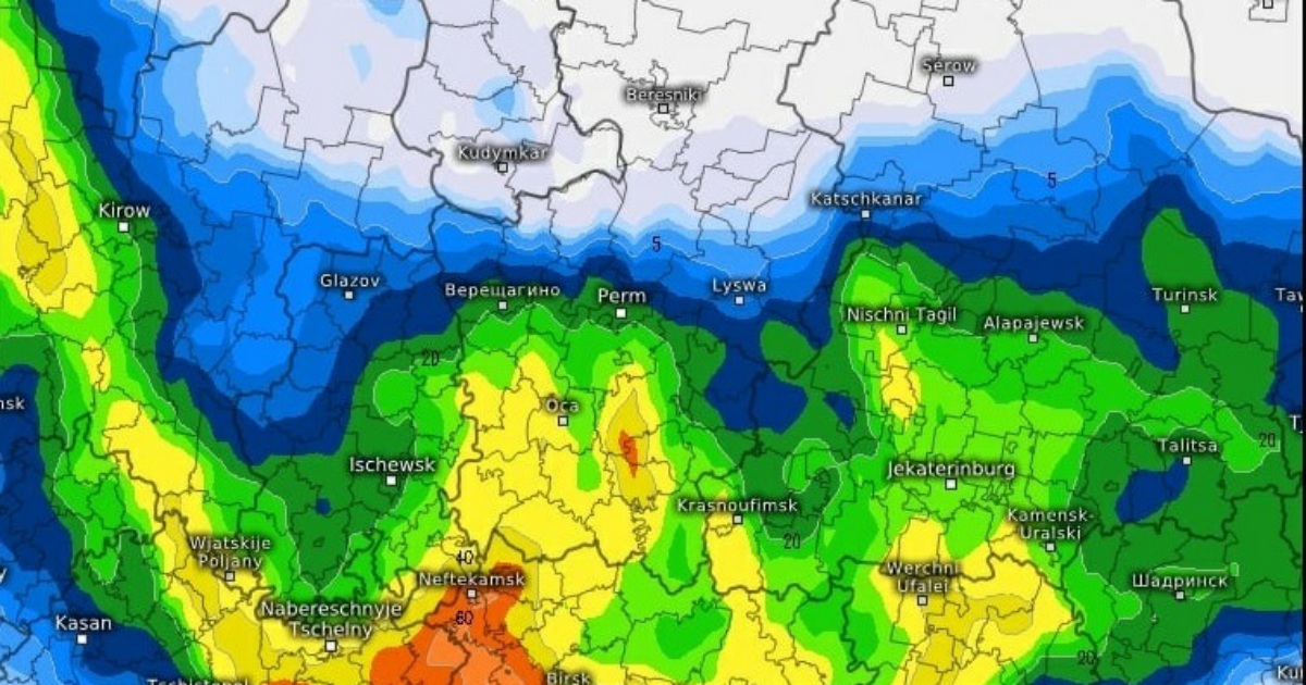 Карта дождя пермь