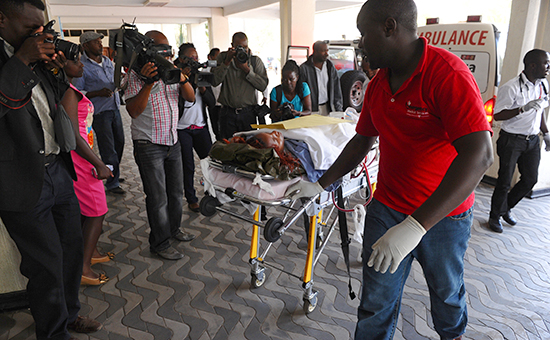 Пострадавшие от атаки на университет в Гариссе, Кения