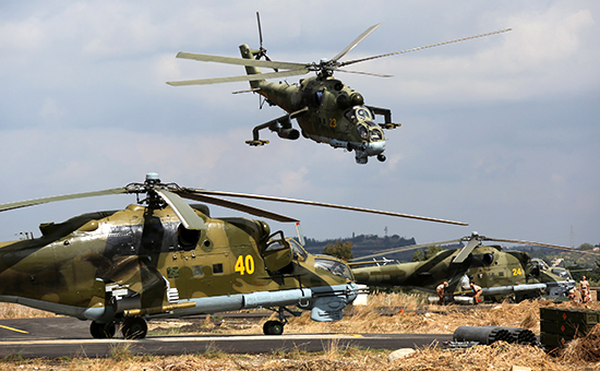 Вертолеты ВКС России в Сирии