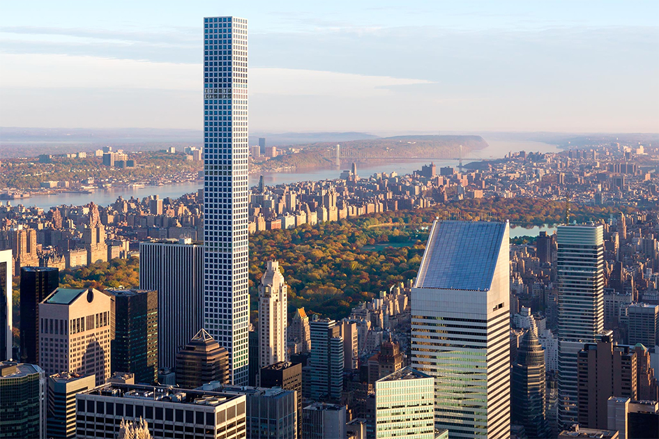 Башня-зеркало 432 Park Avenue входит в двадцатку самых высоких сооружений на планете и занимает второе место по высоте в Нью-Йорке. Среди зданий Манхэттена 89-этажный небоскреб уступает только восьмигранному One World Trade Center, построенному на месте разрушенного Всемирного торгового центра
