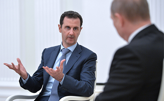 Президент Сирии Башар Асад и президент РФ Владимир Путин (слева направо)


