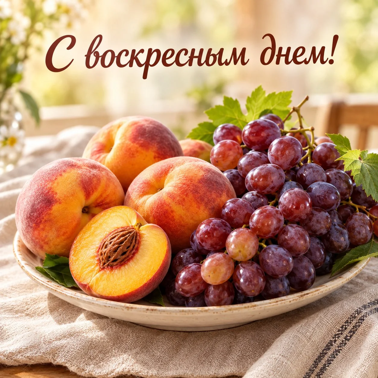 Открытка с фруктами