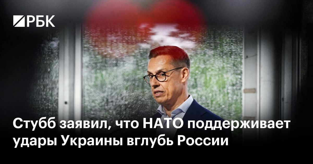 Стубб заявил, что НАТО поддерживает удары Украины вглубь России