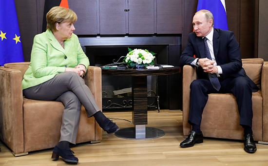 Ангела Меркель и&nbsp;Владимир Путин
