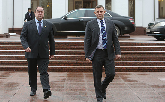 Игорь Плотницкий и Александр Захарченко (слева направо)


