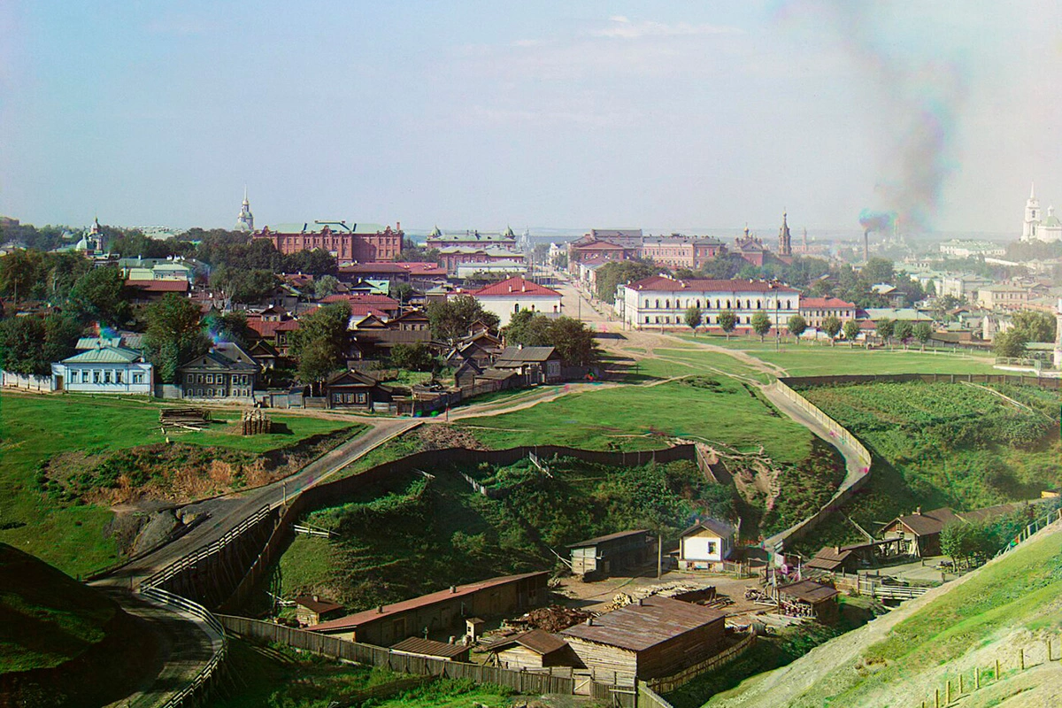 Вид на Пермь в 1910 году
