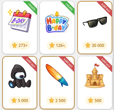 Подарки в Telegram в честь дня рождения. Источник: Telegram