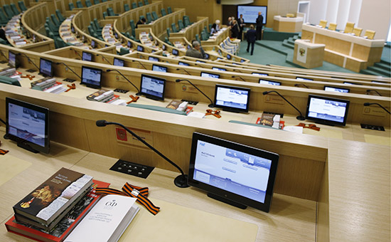 Зал заседаний Совета Федерации РФ