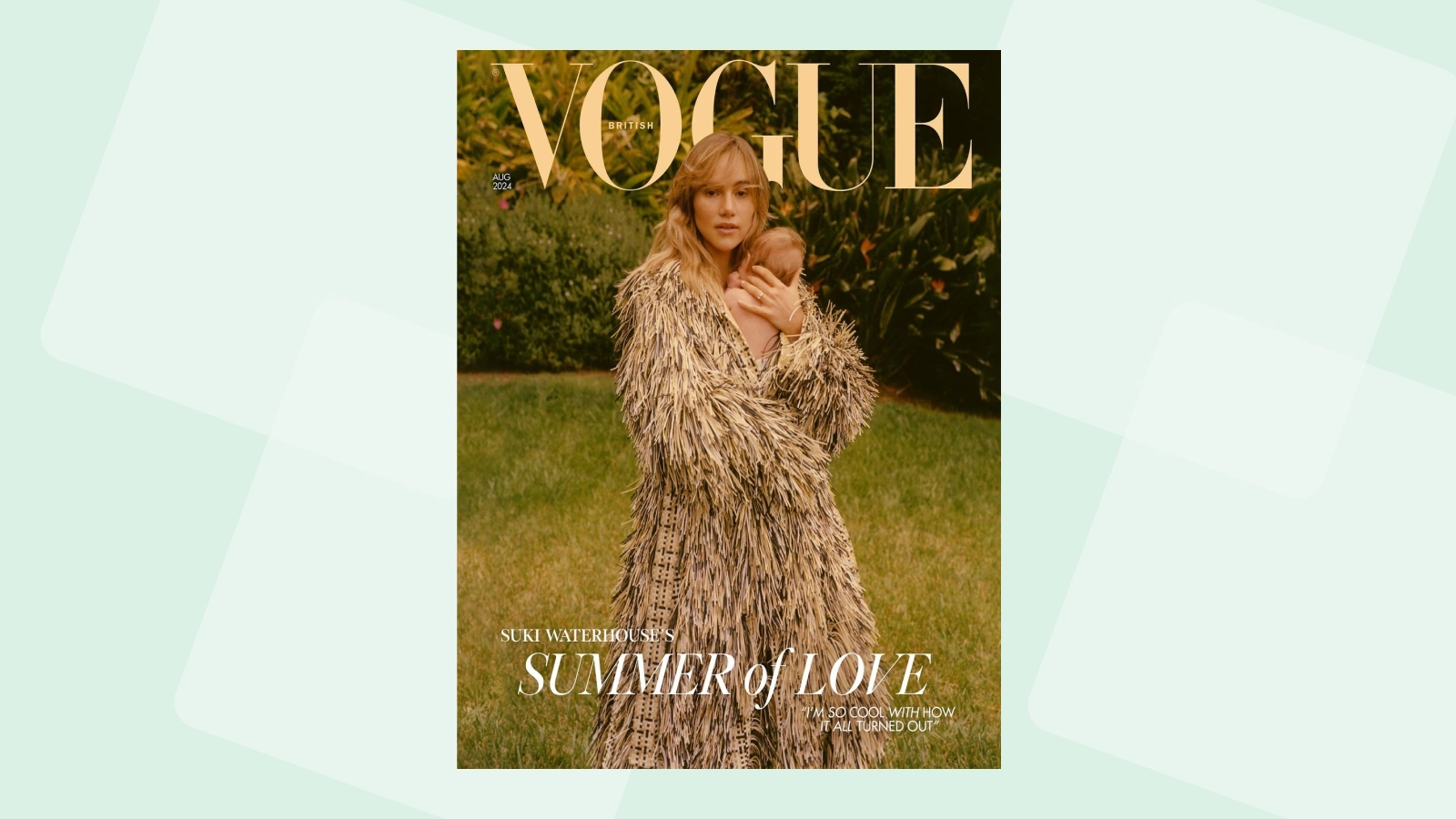 Сьюки Уотерхаус с дочерью на обложке Vogue