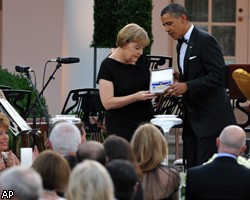 Канцлер Германии получила из рук Б.Обамы высшую награду США