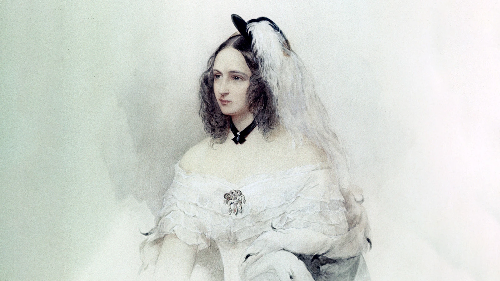 Наталья Гончарова. Художник Владимир Иванович Гау (1816-1895)