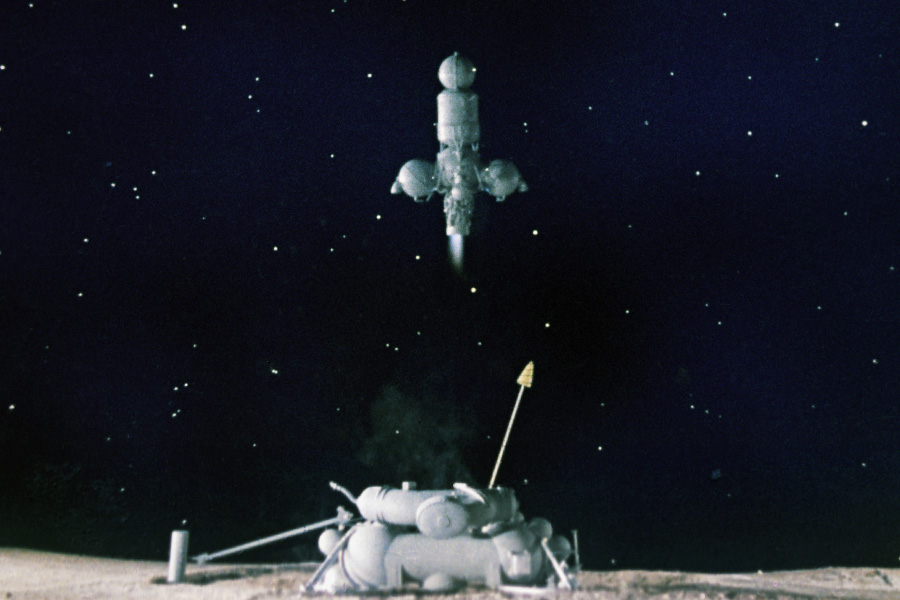 Старт с Луны космической ракеты автоматической станции &laquo;Луна-16&raquo;