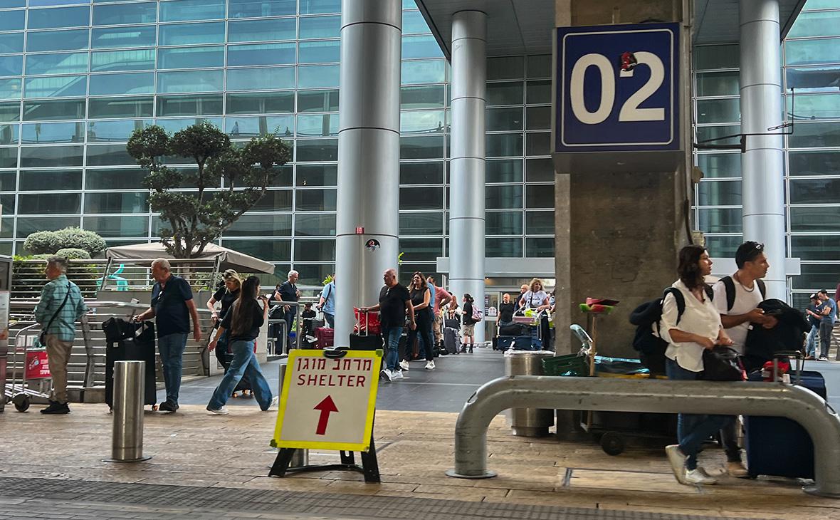 Обстановка в аэропорту Бен-Гурион, Израиль