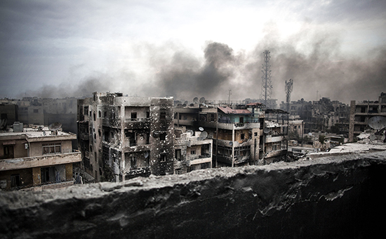 Вид на сирийский город Алеппо


