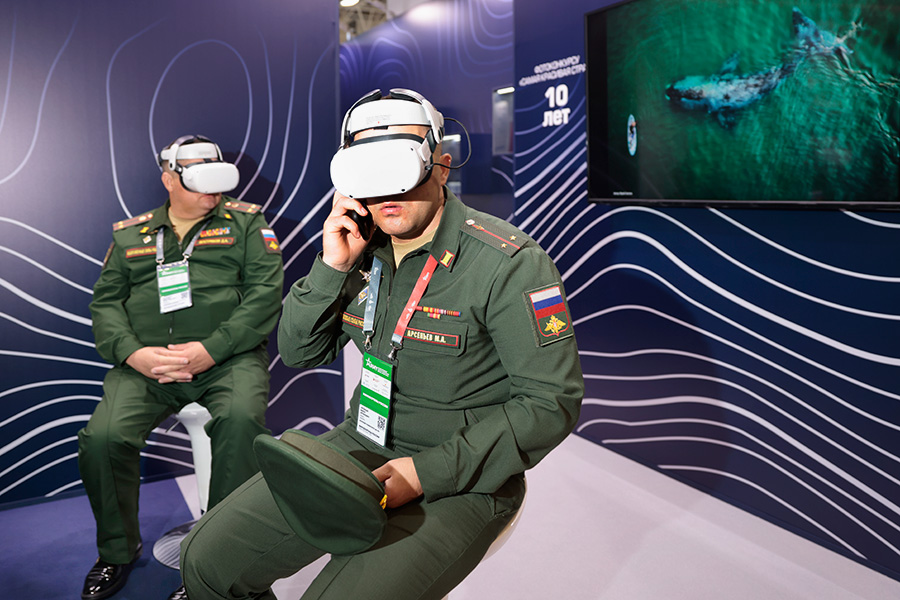 VR-кинотеатр на стенде&nbsp;Российского географического общества