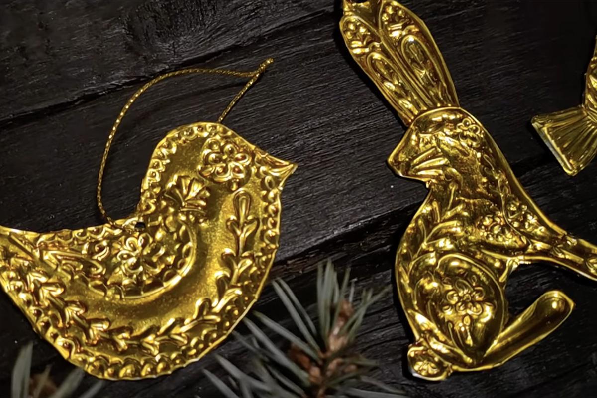 Как сделать новогоднюю гирлянду из фольги