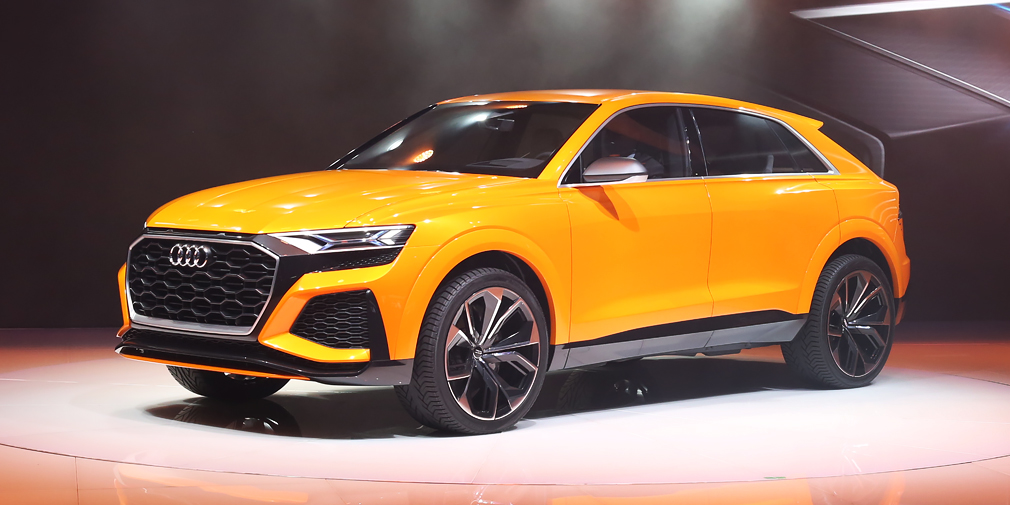 Audi Q8

Флагманский внедорожник Audi дебютирует в 2018 г. и будет представлять собой более стильную и спортивную версию модели Q7. В основе та же платформа, но у прототипа гибридная установка с 3,0-литровым бензиновым V6 и электромотором суммарной мощностью 470 лошадиных сил. Женевский Q8 Sport Concept и отличается от прототипа, представленного на автосалоне в Детройте, решеткой радиатора, формой кузовных элементов и оптикой. В перспективе &ndash; выпуск 600-сильной модификации RS Q8 и выпуск полностью электрической версии E-Tron.
