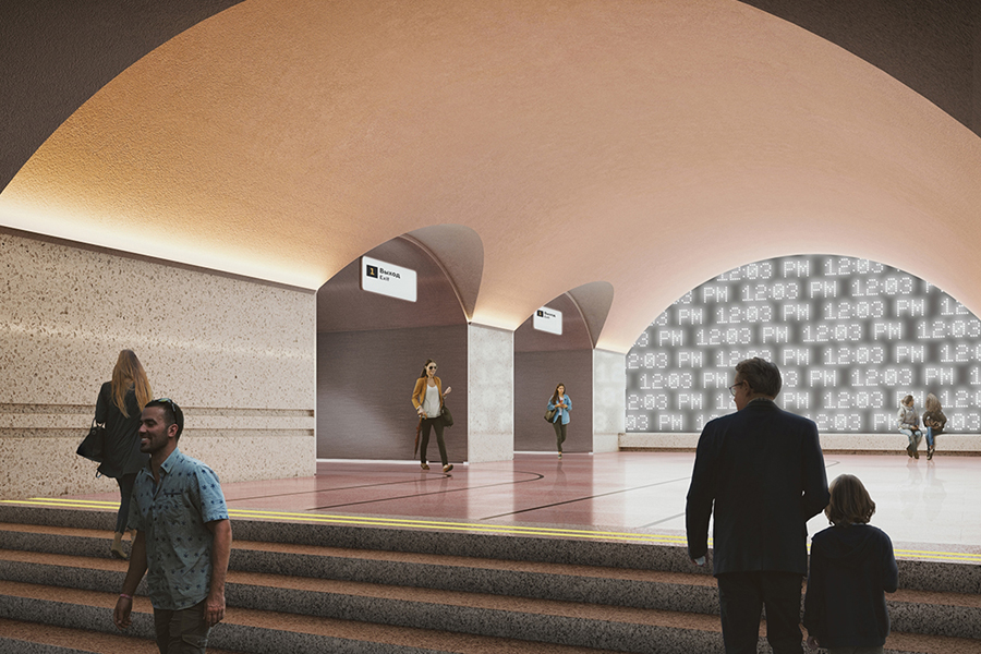 Дизайн-проект станции метро &laquo;Ржевская&raquo; от архитектурного бюро Blank Architects