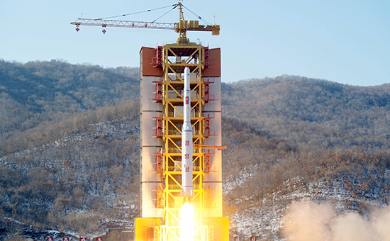 Запуск ракеты КНДР