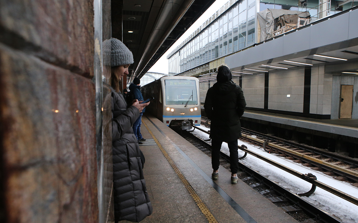 Пассажир упал на пути на синей ветке метро Москвы