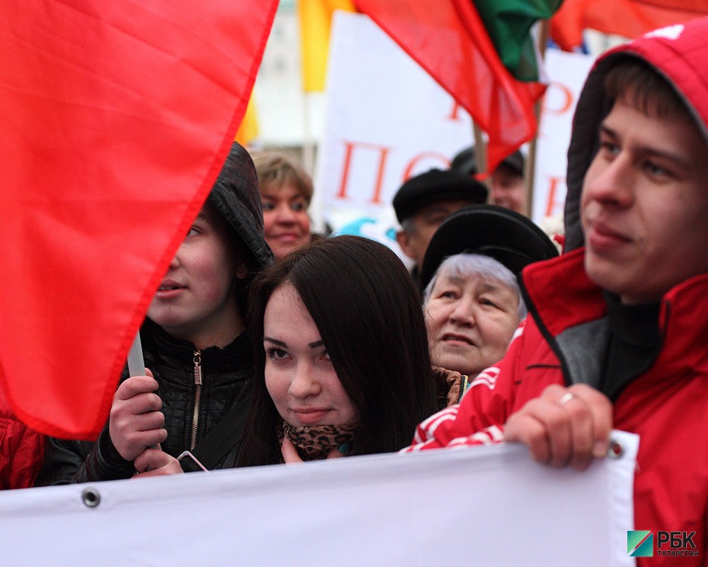 Митинг в поддержку присоединения Крыма.