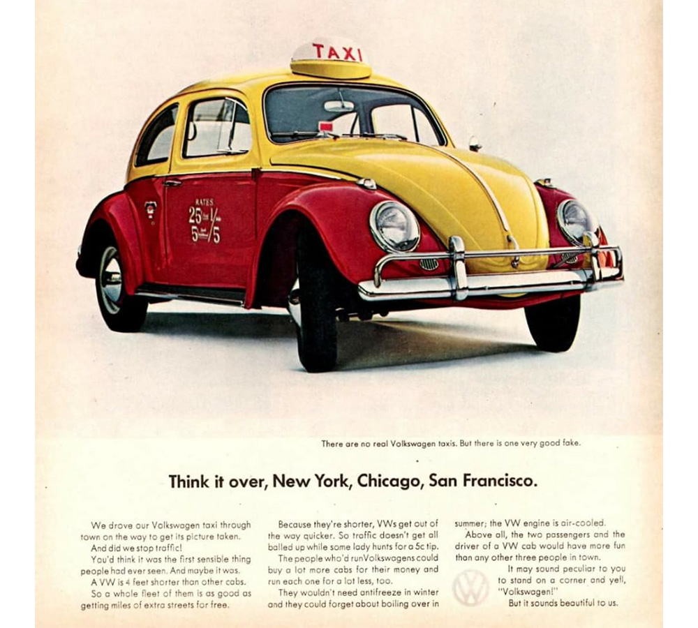 «Мы пытались». Необычная реклама Volkswagen Beetle