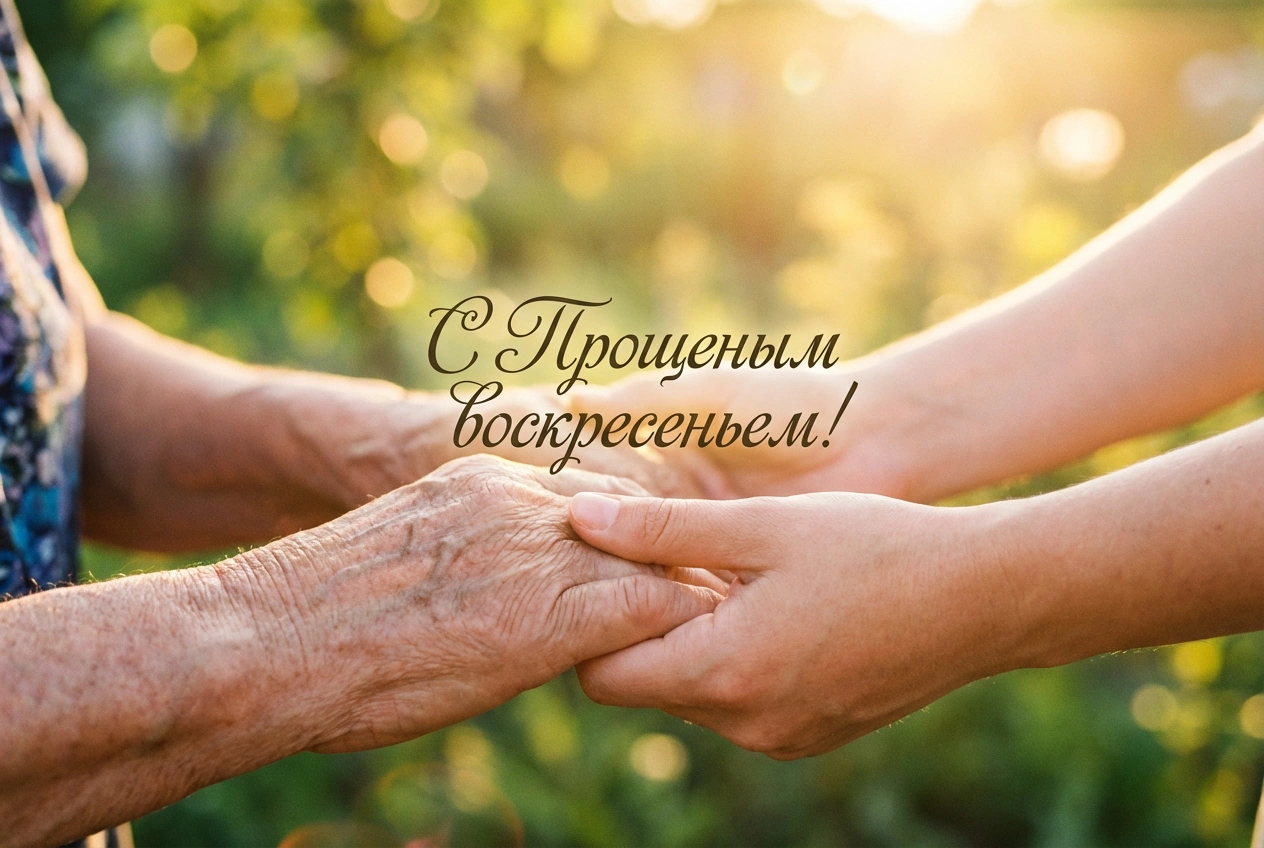 Открытки с Прощеным воскресеньем в 2026 году. Старинные и трогательные