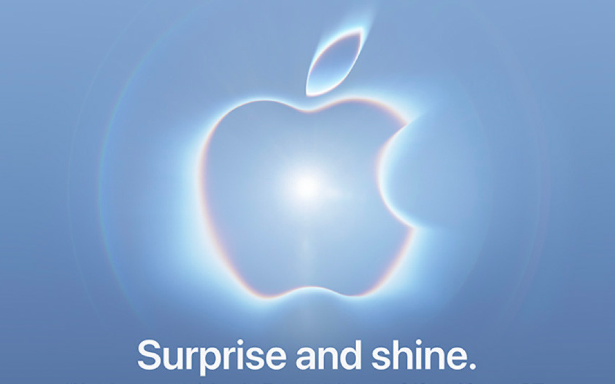Эмблема осенней презентации Apple 2026 года «Surprise and Shine»