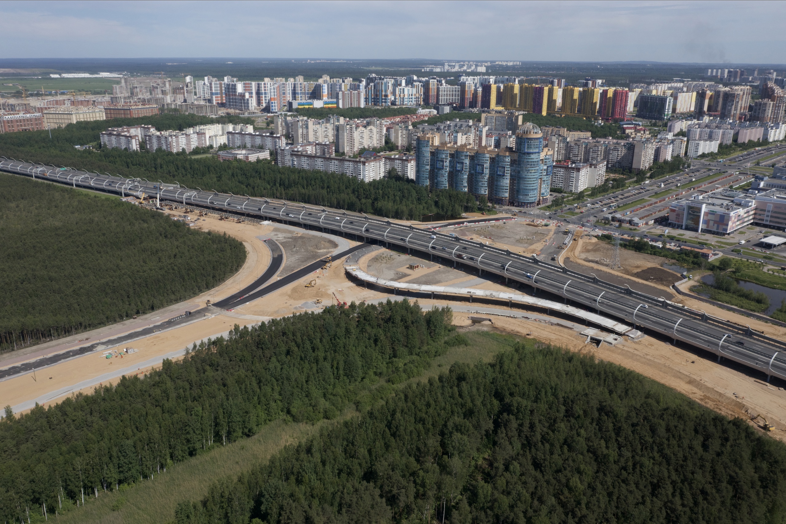 Строительство дорог петербурге. Развязка ЗСД Шуваловский проспект. Съезд с ЗСД на Шуваловский проспект. Развязка Шуваловский проспект Приморское шоссе. Проект развязки Шуваловский Приморское шоссе.