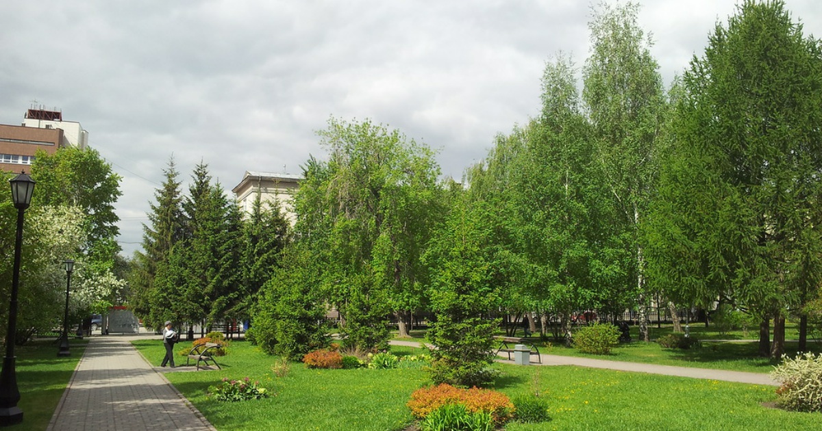 Первомайский парк новосибирск фото