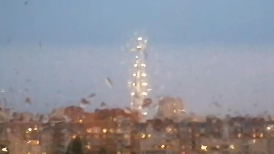 Молния ударила в «Лахта-центр» в Санкт-Петербурге. Видео