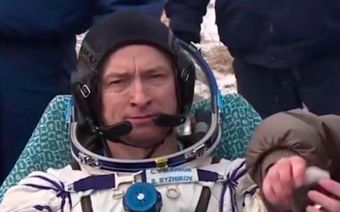 Как экипаж «Союза МС-27» приземлился в Казахстане. Видео