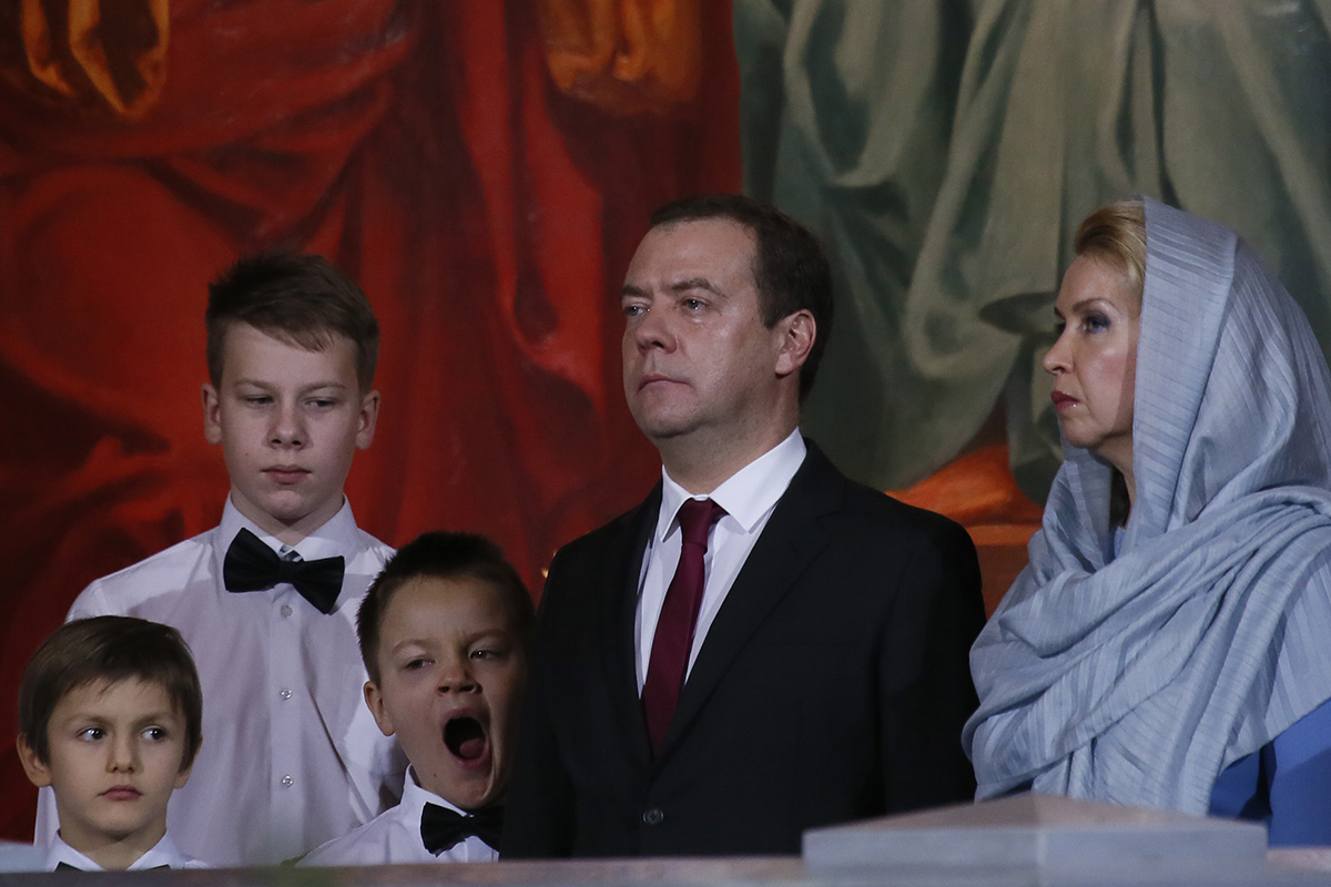 Дмитрий и Светлана Медведевы


