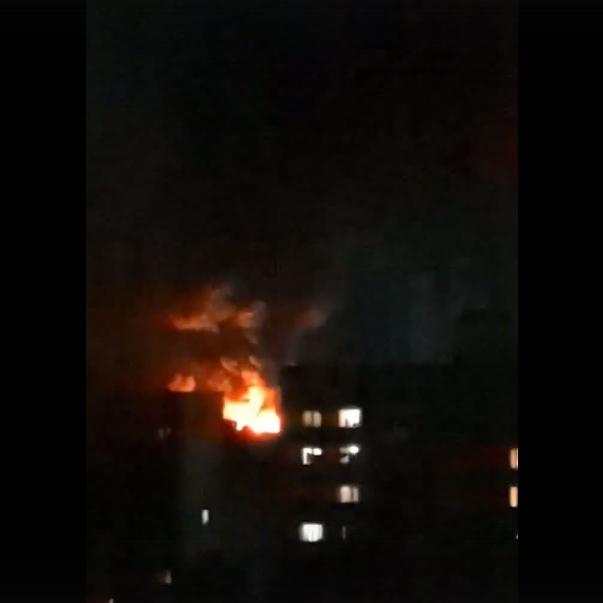 В подмосковном Одинцово загорелся склад на площади 2 тыс. кв. м