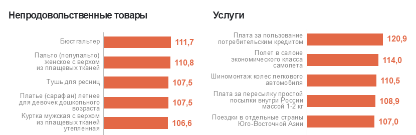 Данные и фото: Новосибирскстат, индекс потребительских цен на отдельные товары и услуги в октябре 2024 года, в% к предыдущему месяцу