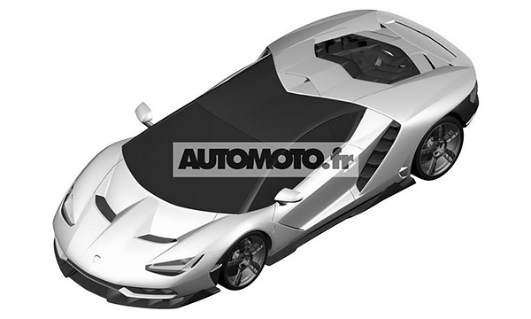 Дизайн Lamborghini Centenario рассекретили до премьеры