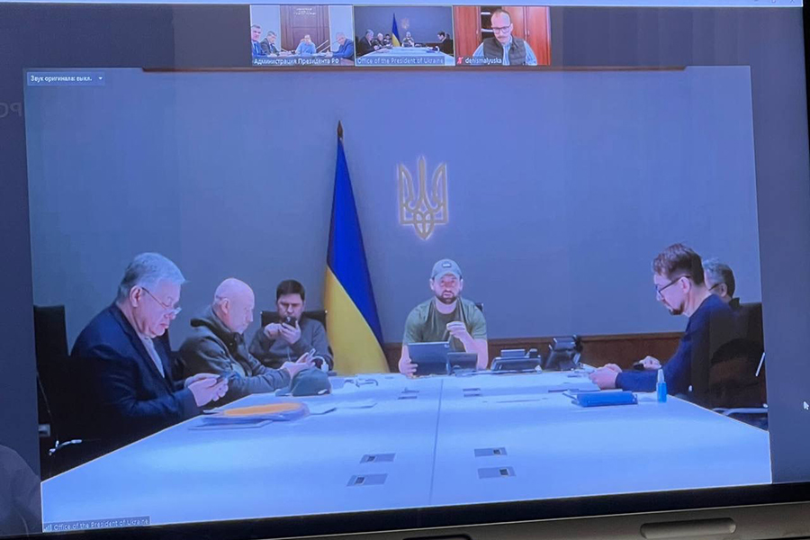Переговоры между Россией и Украиной в видеоформате