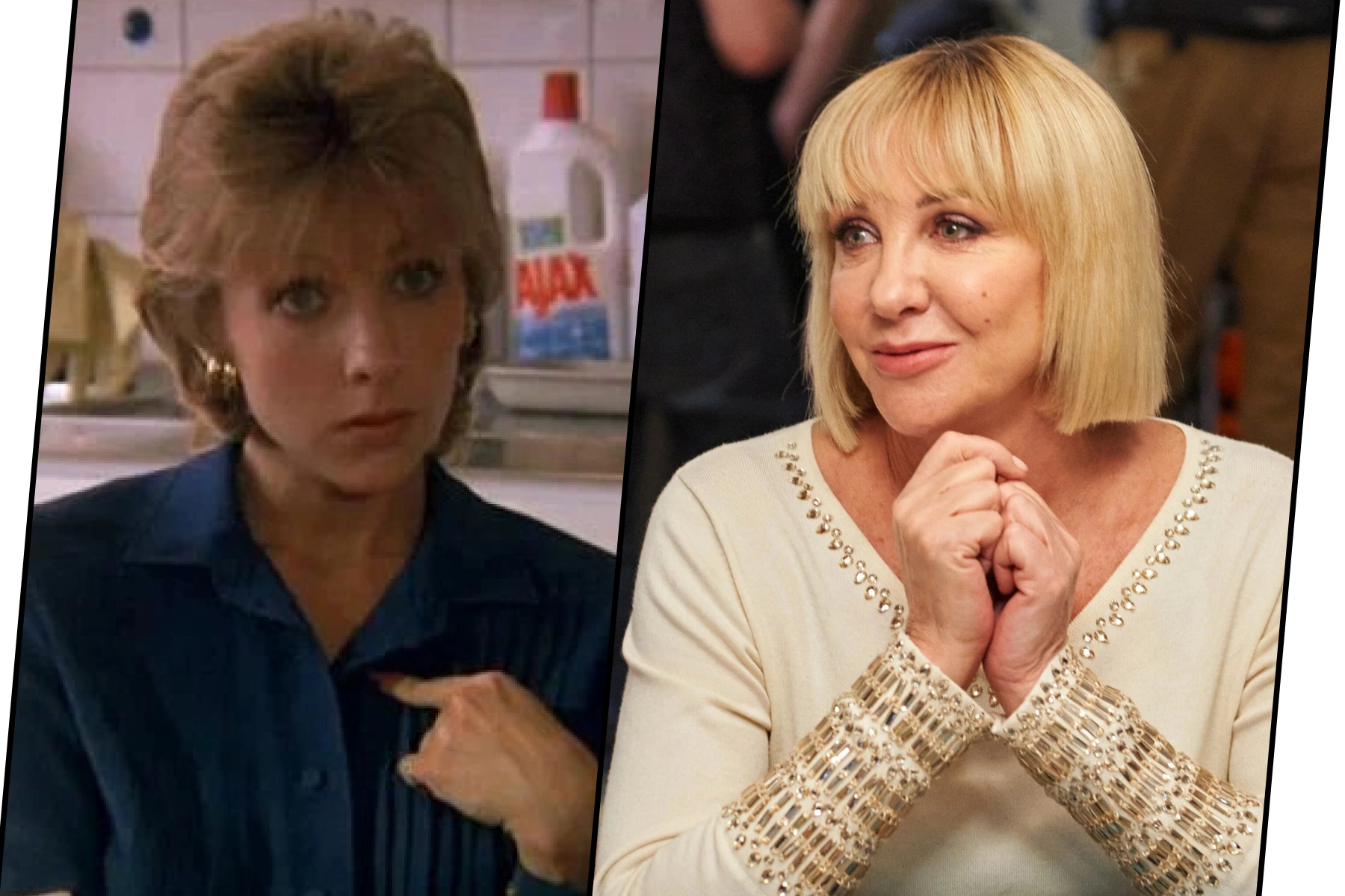 Елена Яковлева в фильме «Интердевочка» (1989 год) и в сериале «Мастодонт» (2023 год)