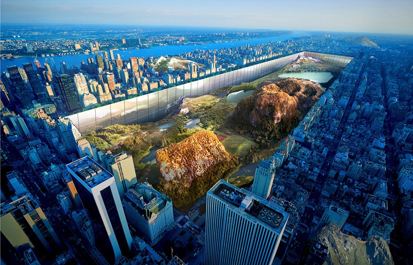 Конкурс необычных небоскребов выиграл проект-стена в Нью-Йорке