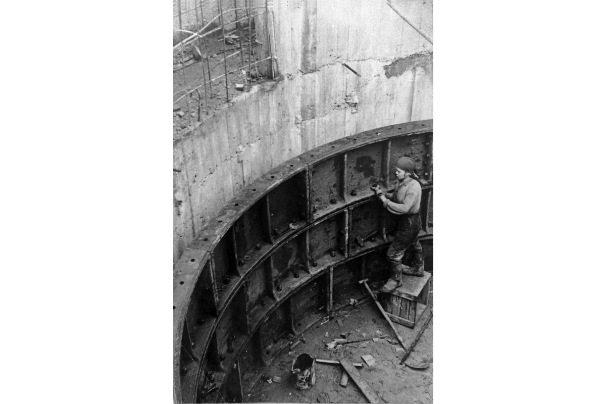 Строительство первой ветки Московского метро, 1935 год
