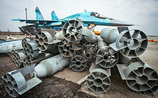 Российский бомбардировщик Су-34

Архивное фото
