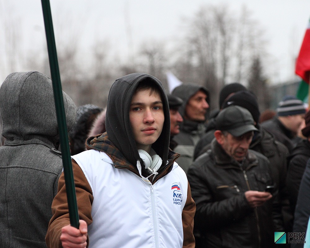 Митинг в поддержку присоединения Крыма.