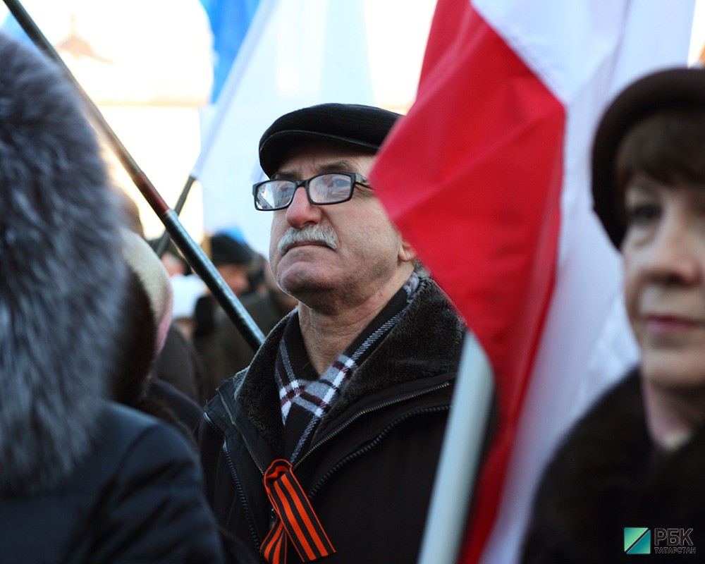 Митинг в поддержку Крыма.