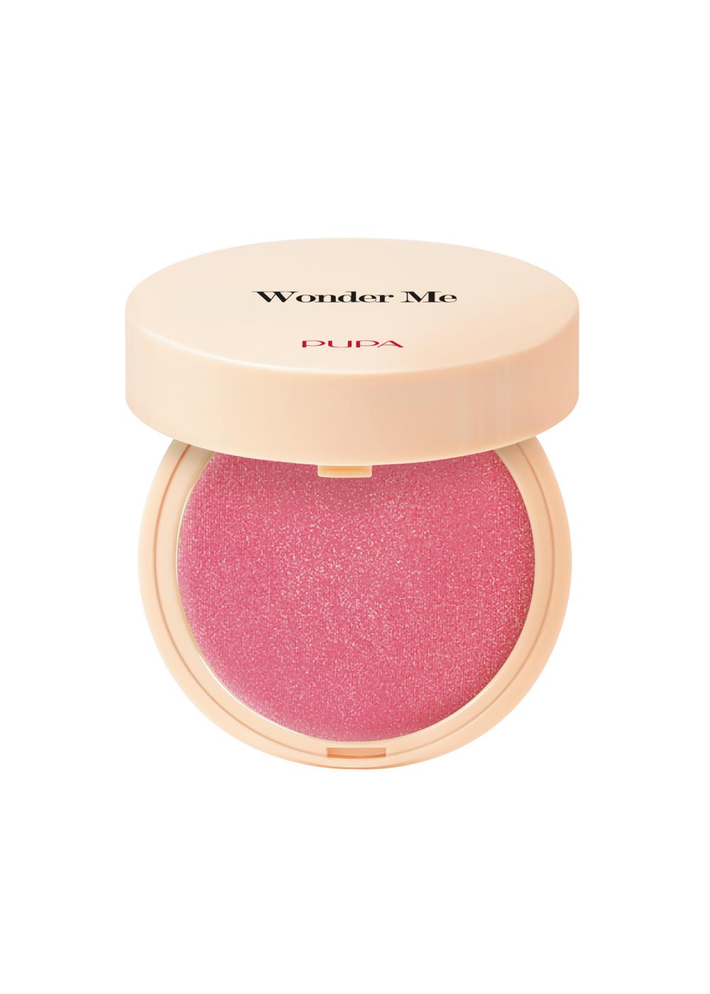 Компактные румяна для лица Wonder Me Blush, оттенок 001 Thrill me, Pupa, 991 руб. («Рив Гош»)