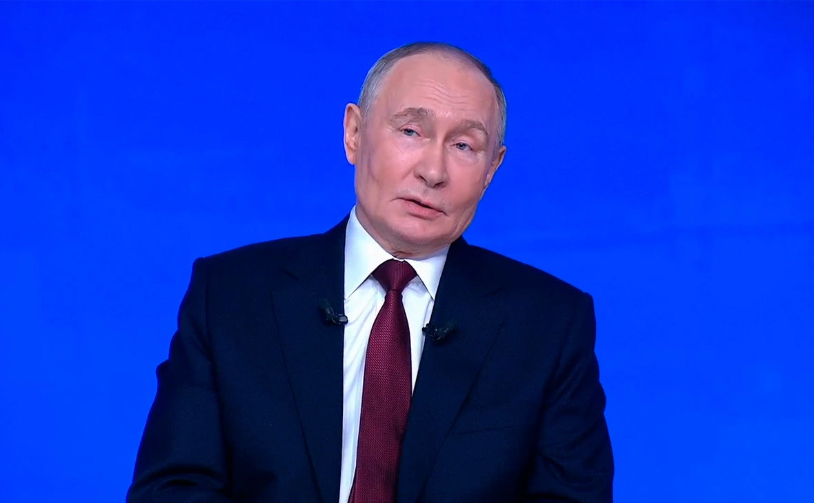 Трансляция прямой линии президента России Владимира Путина