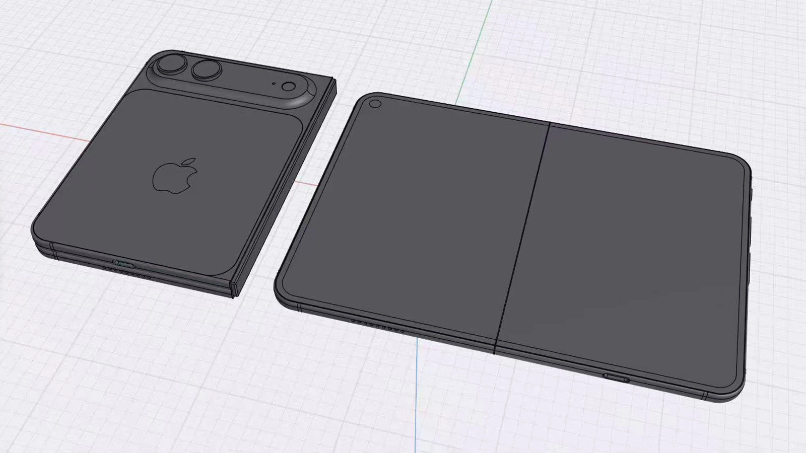 Предполагаемые рендеры iPhone Fold