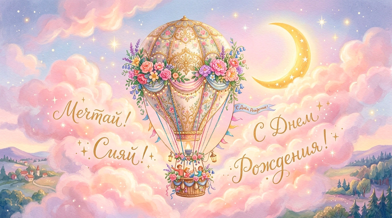 Открытки с днем рождения для любимых, коллег и детей. Красивые и добрые