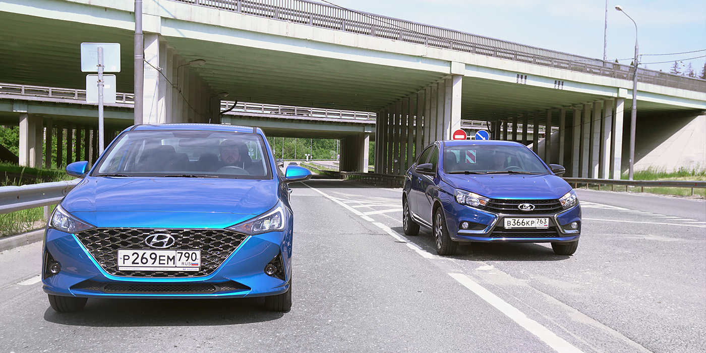 Новая реальность. Hyundai Solaris против Lada Vesta