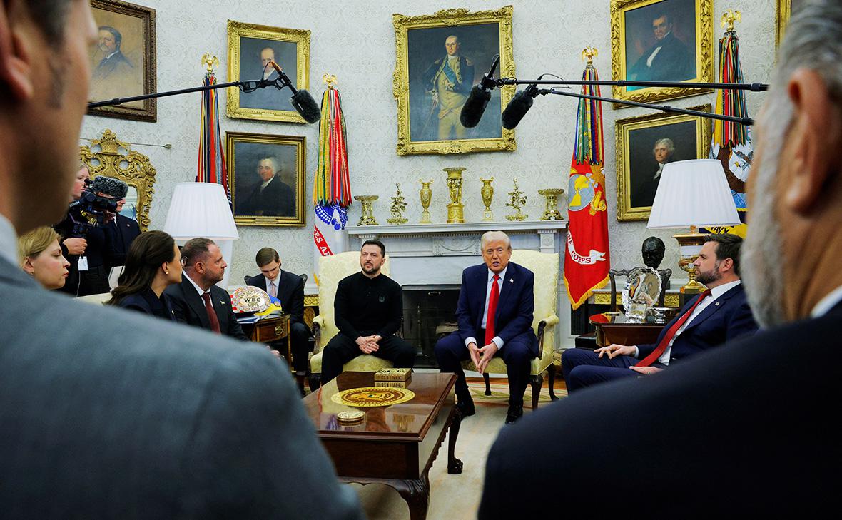 Встреча Владимира Зеленского и Дональда Трампа в Белом доме в Вашингтоне, США