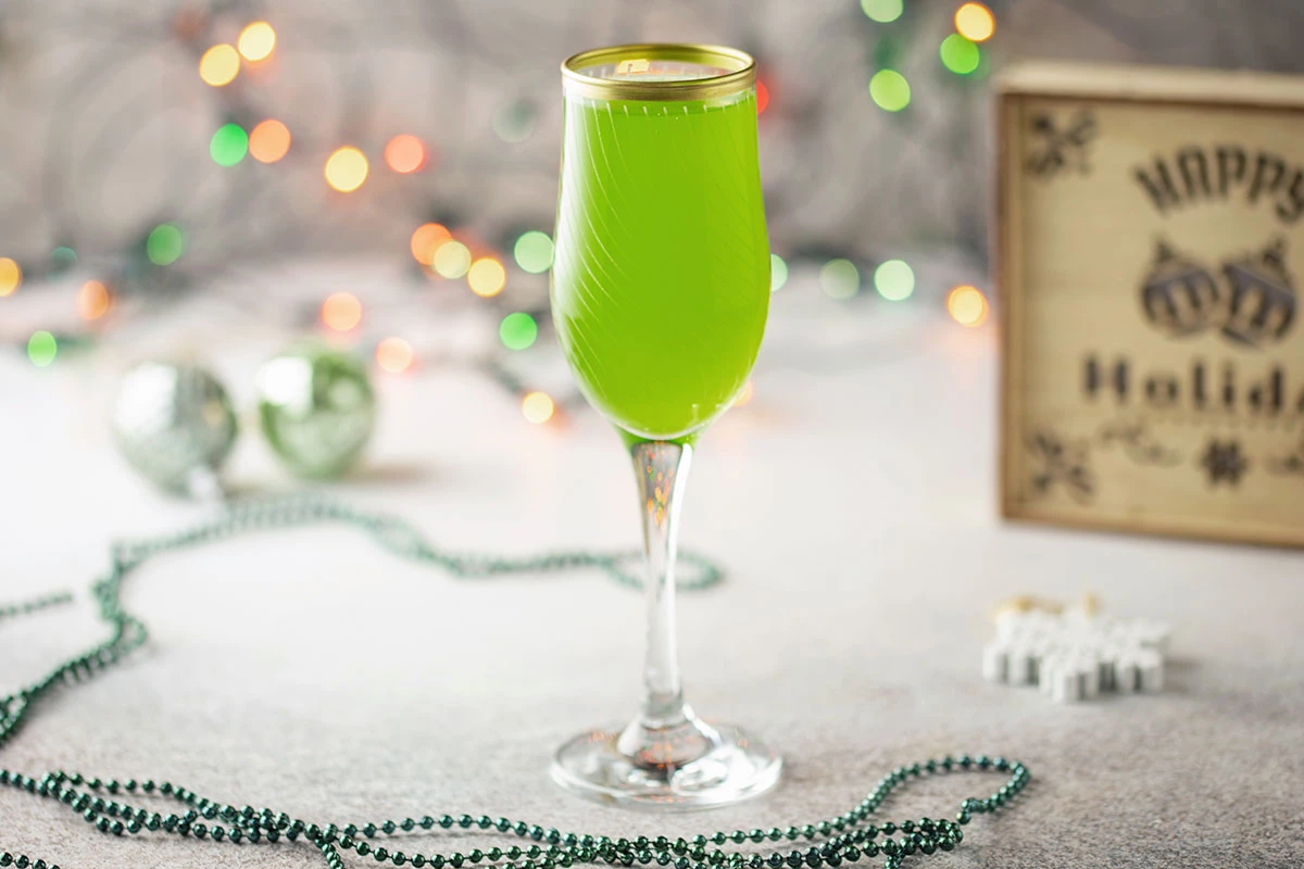 Коктейль «Гринч мимоза»